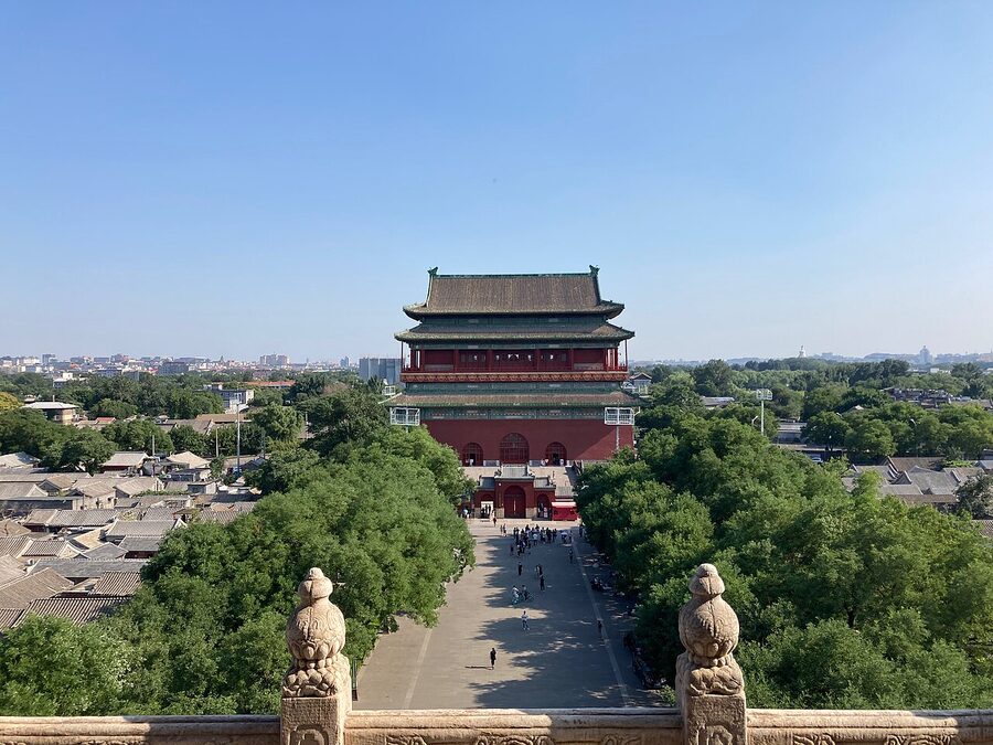 Beijing Drum Tower Gulou facade
