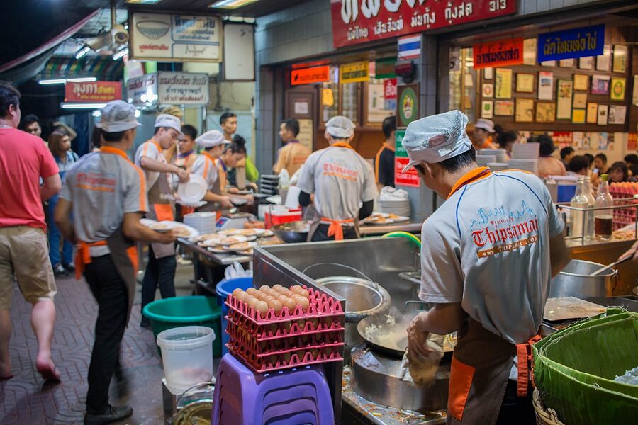 Thipsamai pad thai restaurant Bangkok
