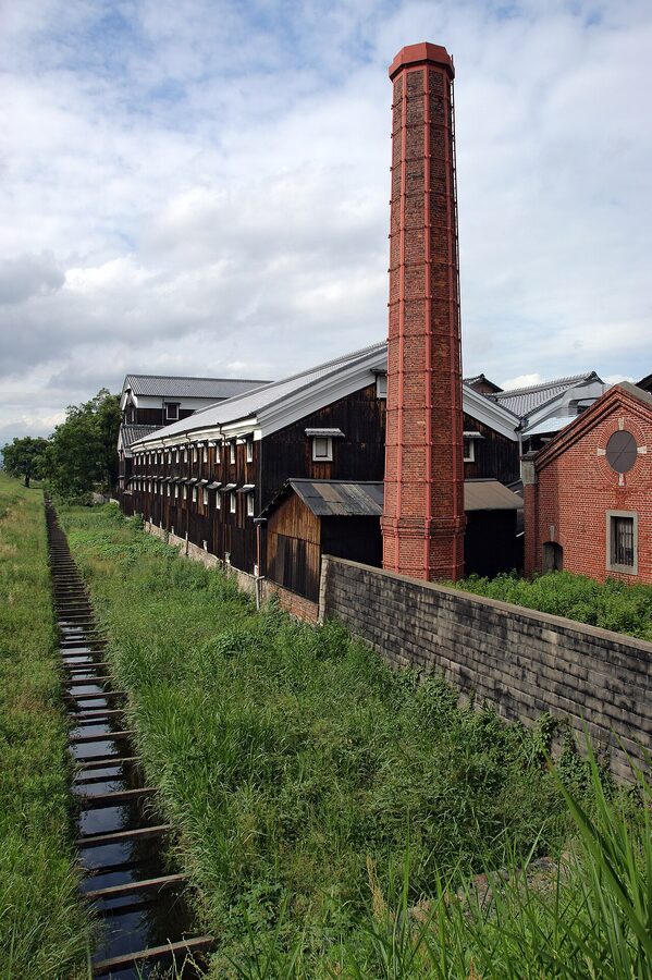 Matsumoto Sake Brewery courtyard in Fushimi, Kyoto