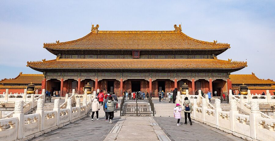 Palace of Heavenly Purity facade Inner Court Forbidden City
