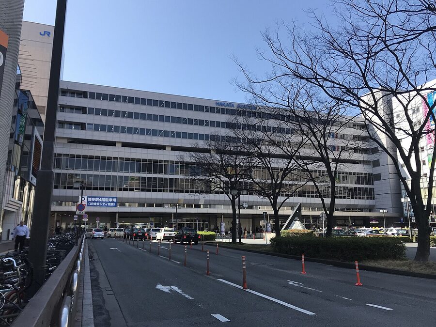 Hakata Station Tsukushi exit building in Fukuoka