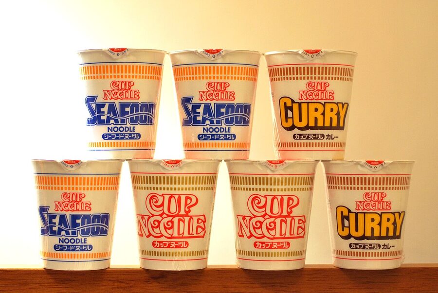 Nissin Cup Noodles cups