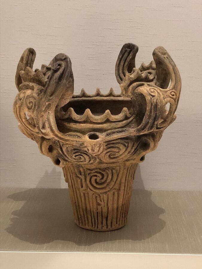 Jomon flame-style pottery from around 3,000 BCE