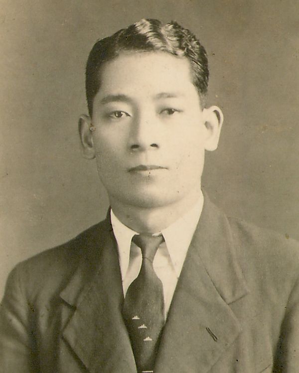 Portrait of Momofuku Ando, inventor of instant ramen