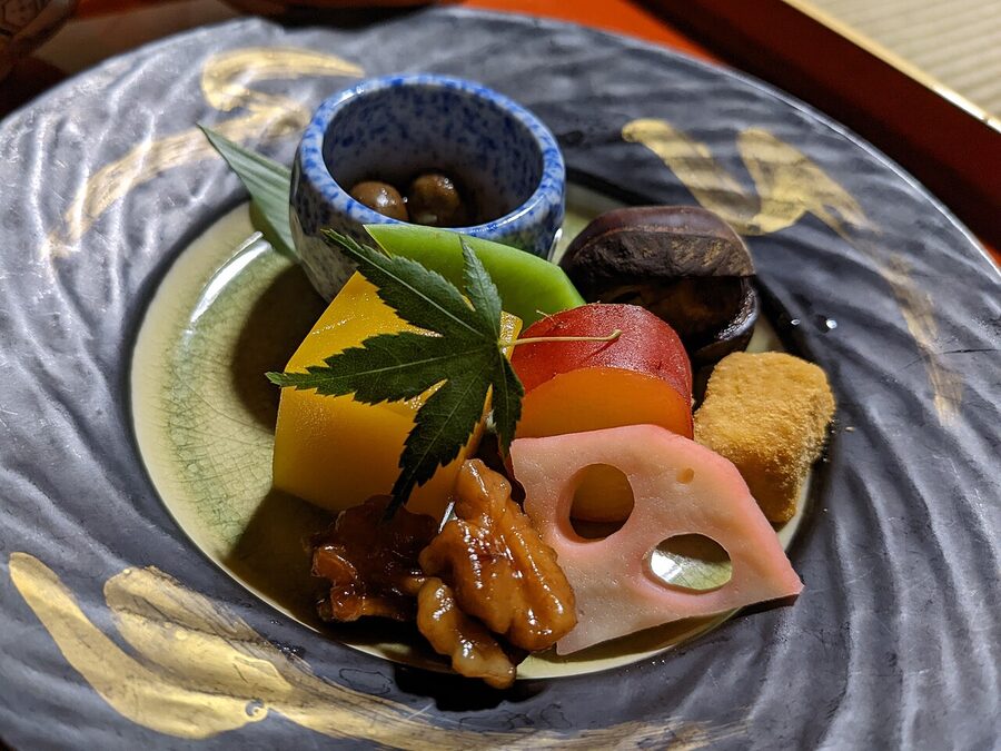 Shojin ryori vegetarian temple cuisine appetizer