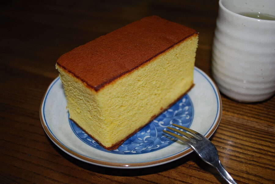 Castella sponge cake made in Nagasaki