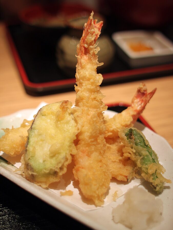 Assorted tempura platter