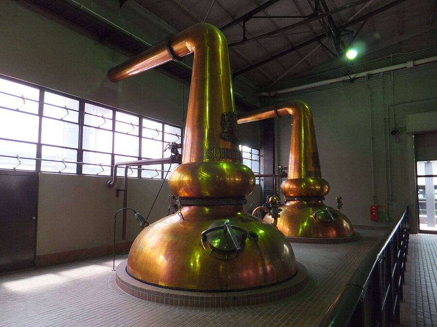 Suntory Yamazaki distillery building in Osaka Prefecture