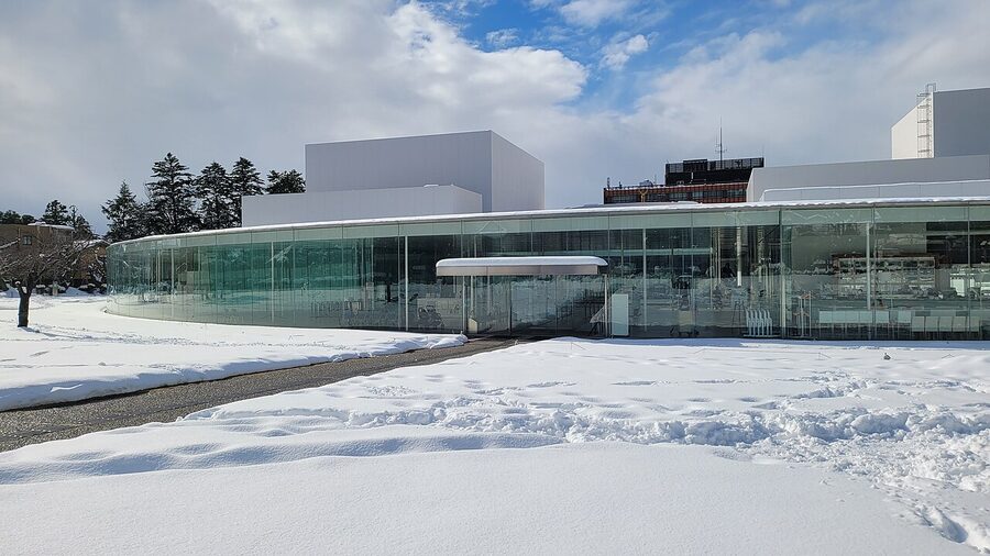 Entrance to the 21st Century Museum of Contemporary Art in Kanazawa