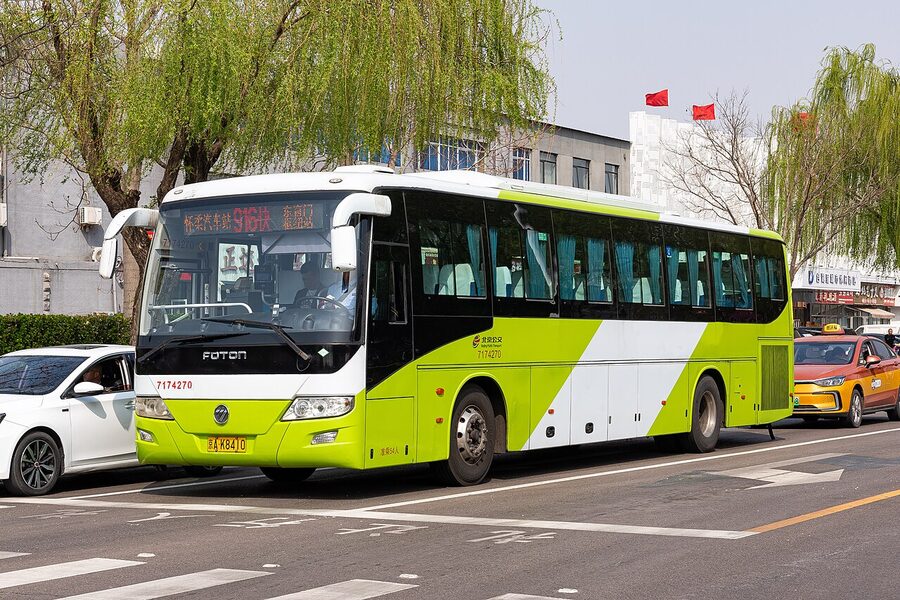 Beijing 916 express bus at Huairou Bus Station