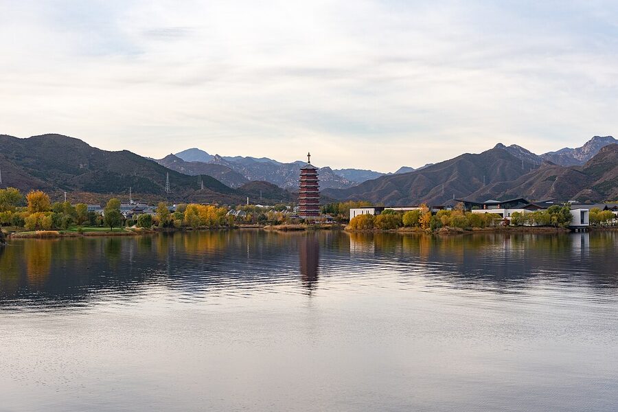 Yanqi Lake resort area south of Mutianyu