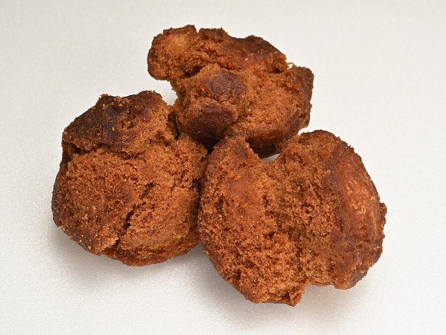 Pile of sata andagi Okinawan doughnut balls