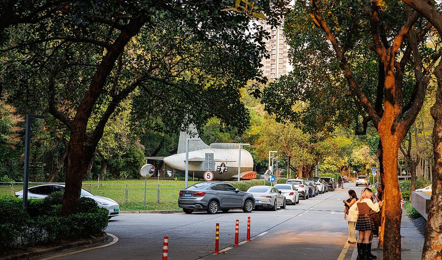 OCT Loft creative district in Shenzhen with former industrial buildings