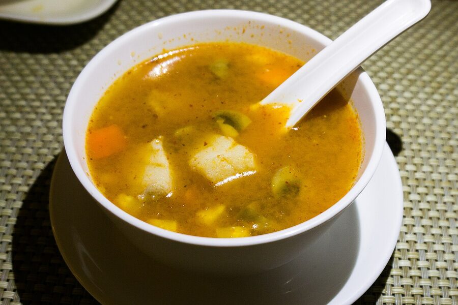 Gaeng Som sour fish curry Thailand