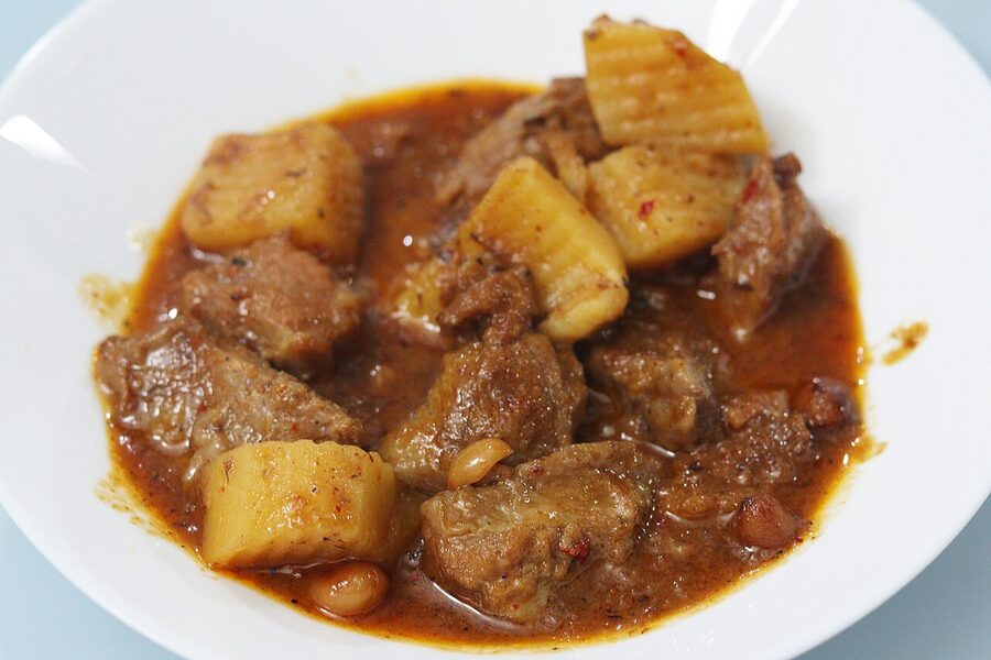 Massaman curry from a Bang Kapi Bangkok restaurant