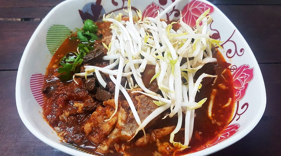 Bowl of nam ngiao in Bangkok