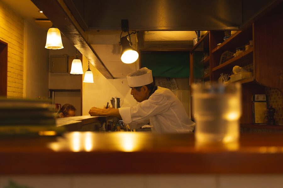 Modern Tokyo restaurant interior