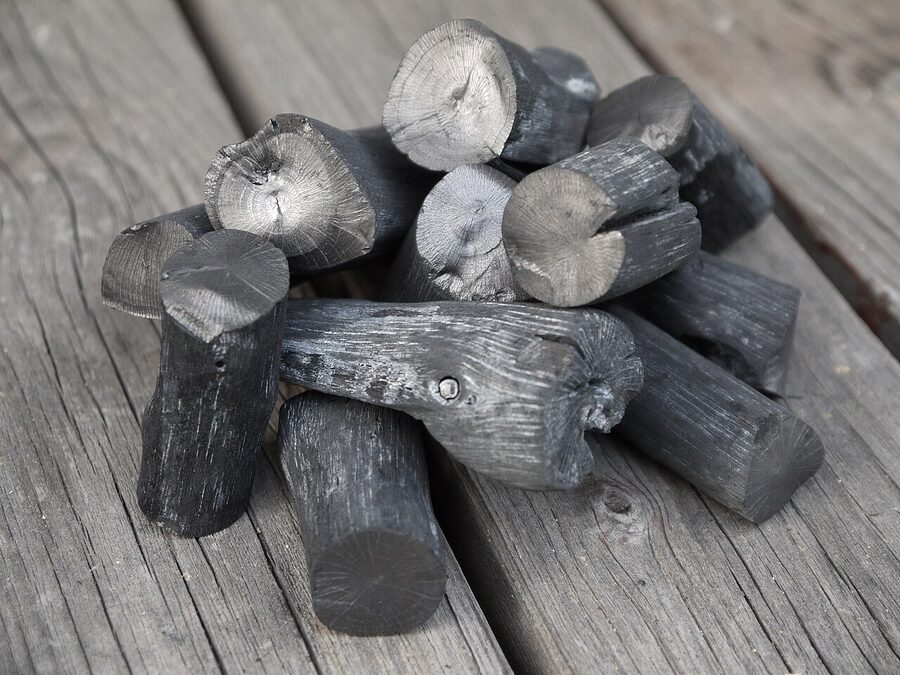 Japanese binchotan charcoal sticks made from ubame oak