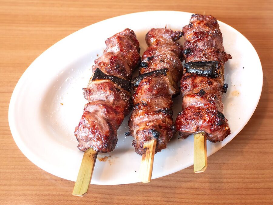 Yakitori seasoned with shio salt only, Aizu region
