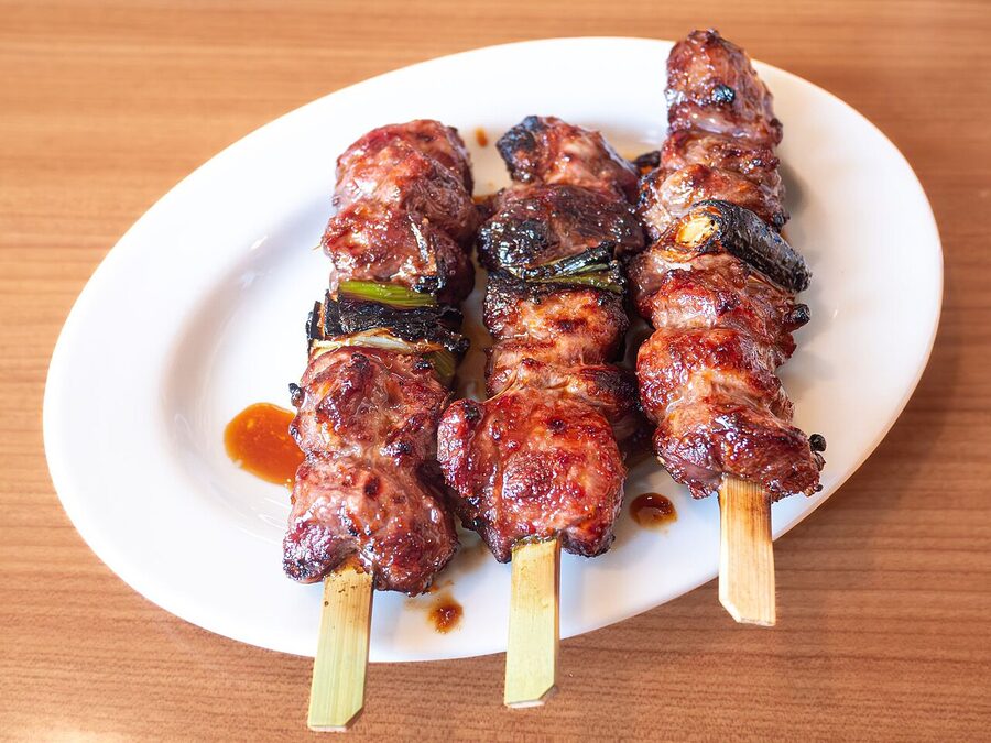 Yakitori glazed in tare sauce, Aizu region